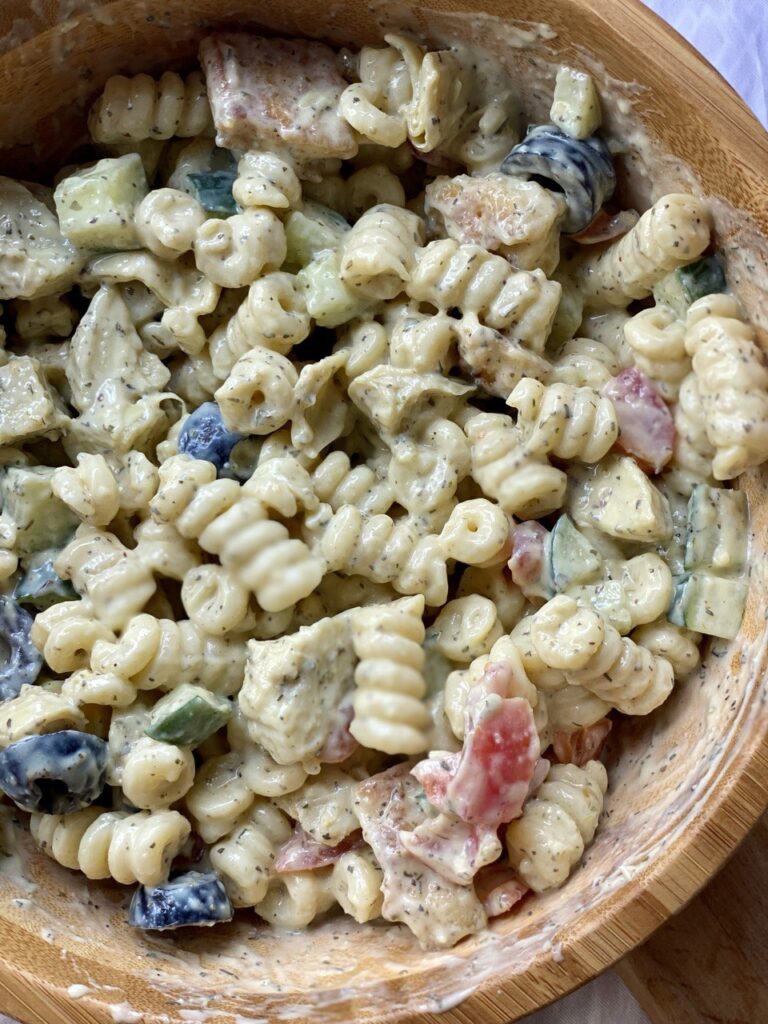 Vegan Pasta Salad with Ranch Dressing