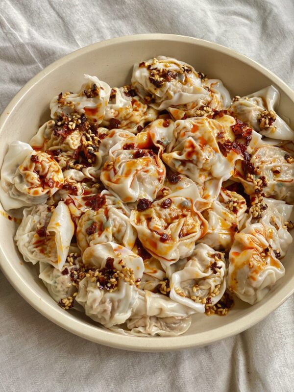 Vegan Spicy Chili Oil Wontons