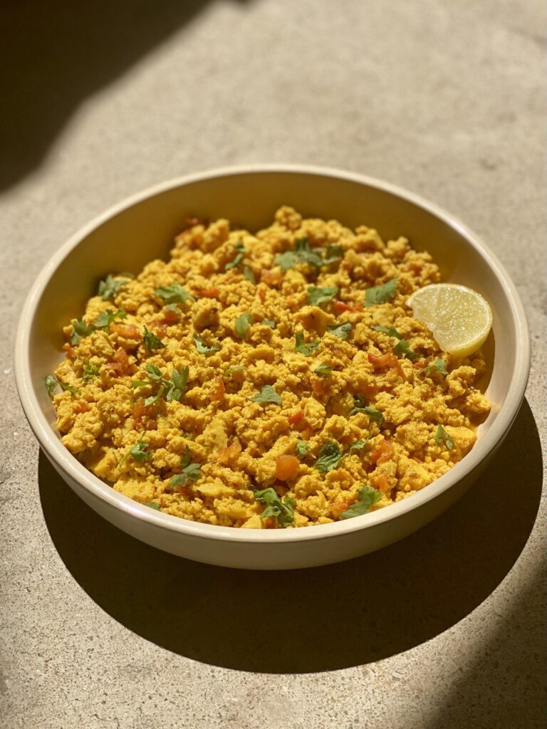 Vegan Masala Tofu Bhurji (Scramble)