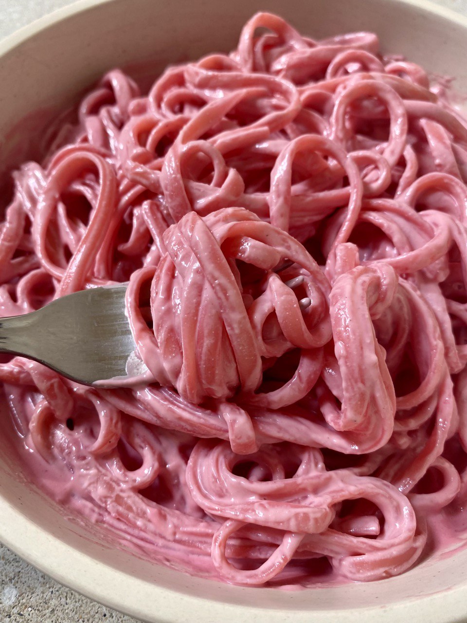 20-min Creamy Pink Pasta