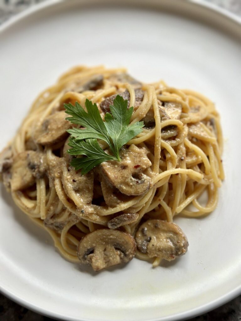 Vegan Miso Mushroom Pasta