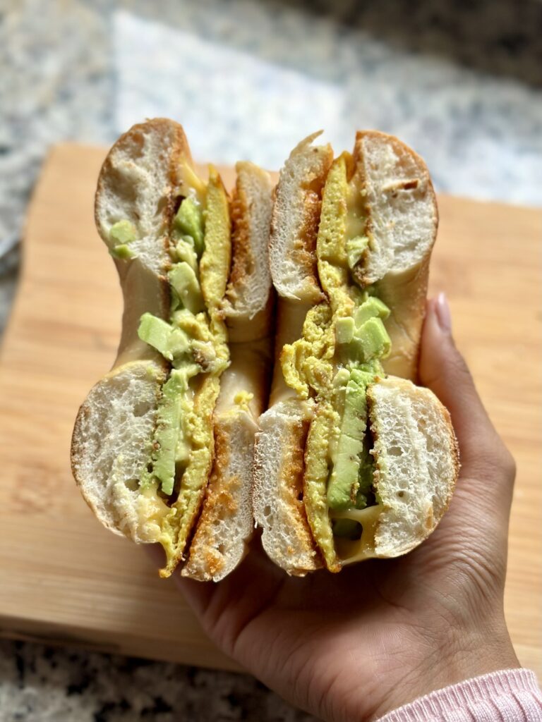 Vegan Breakfast Bagel Sandwich