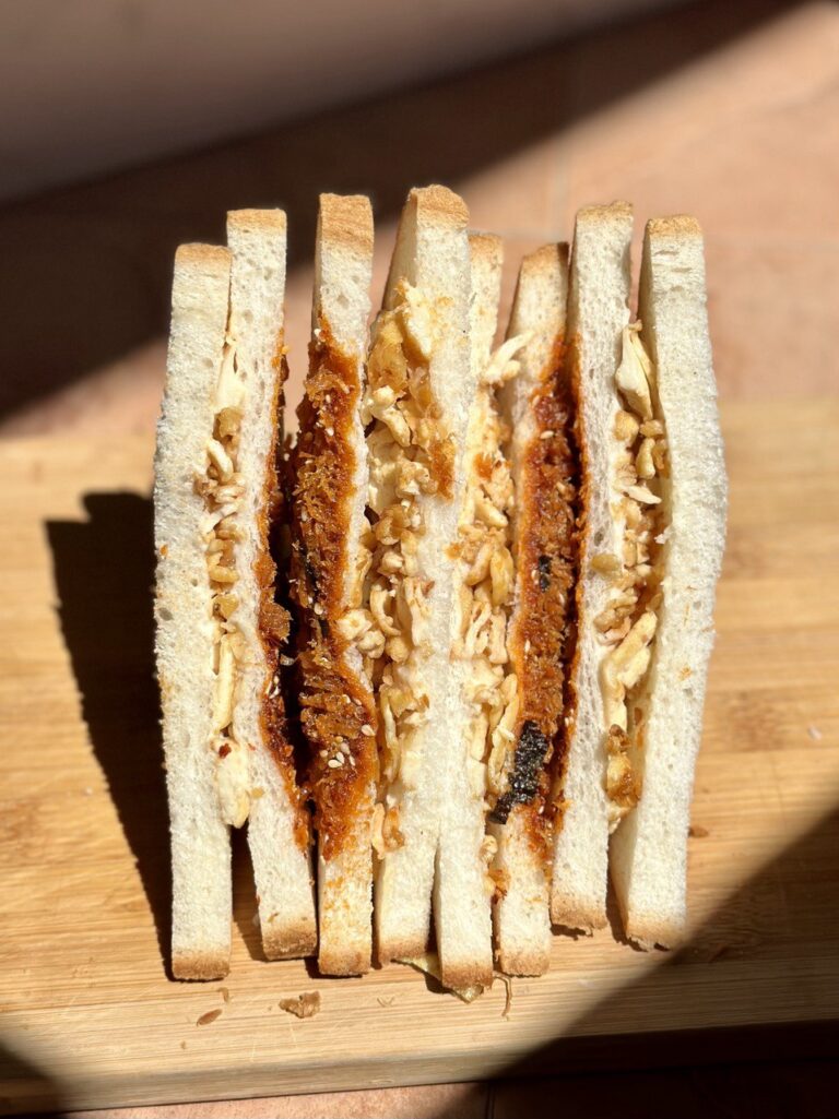 Vegan Spicy Pork Floss Sandwich