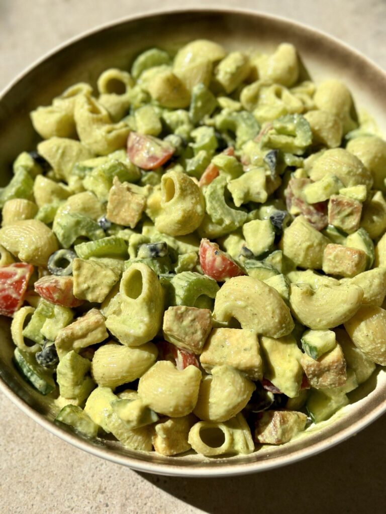 Vegan Pasta Salad with Spicy Ranch Dressing
