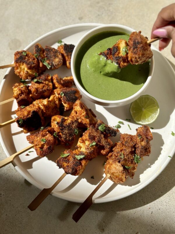 Tandoori Tofu Tikka Kebab