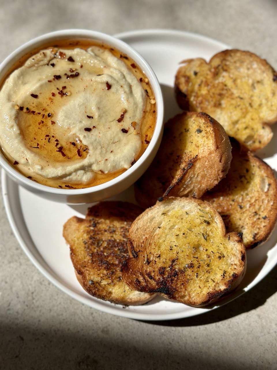 Whipped Tofu Ricotta with Hot Honey