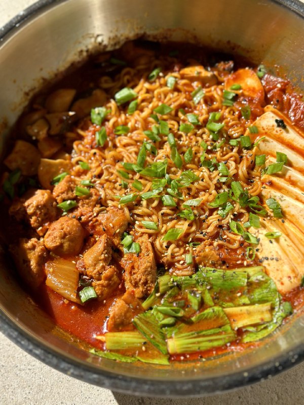 Vegan Korean Army Stew (Budae-jjigae)