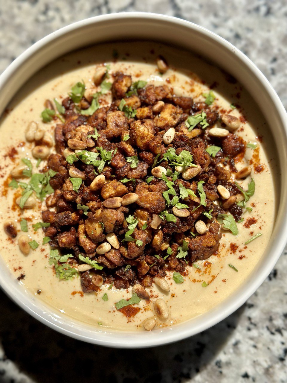 Hummus with Meat