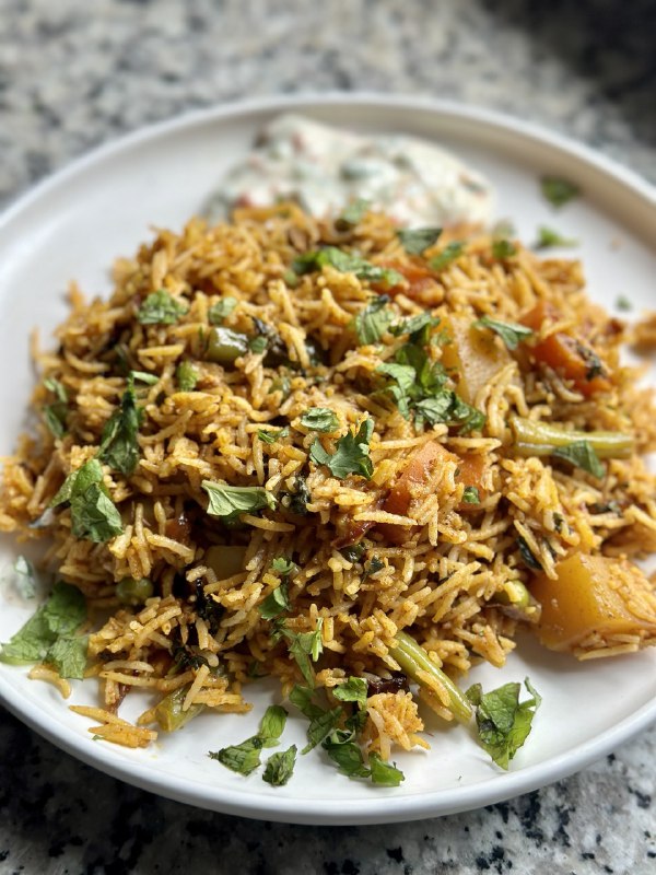 Vegan Mushroom Biryani