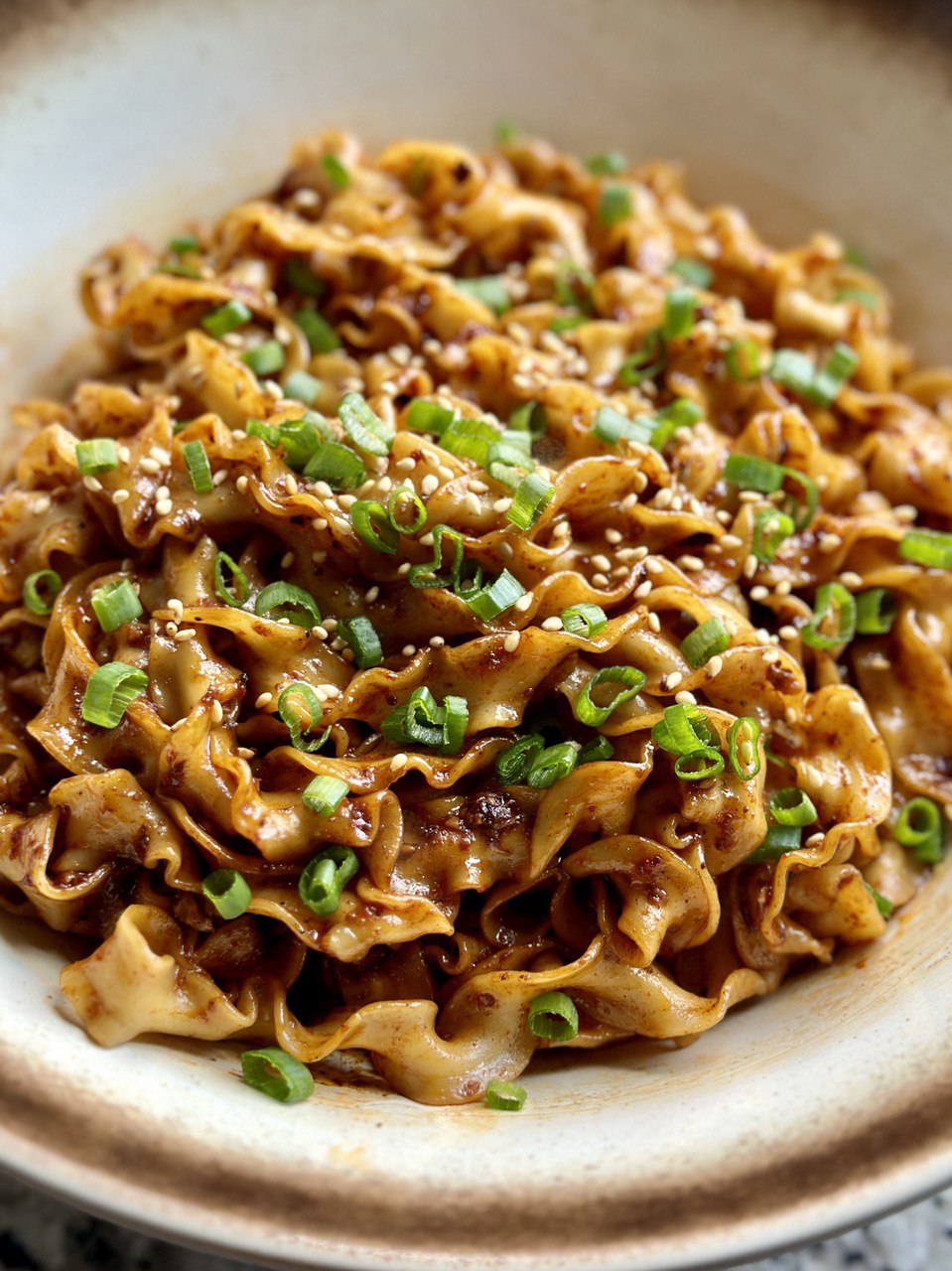 15-min Spicy Mushroom Noodles