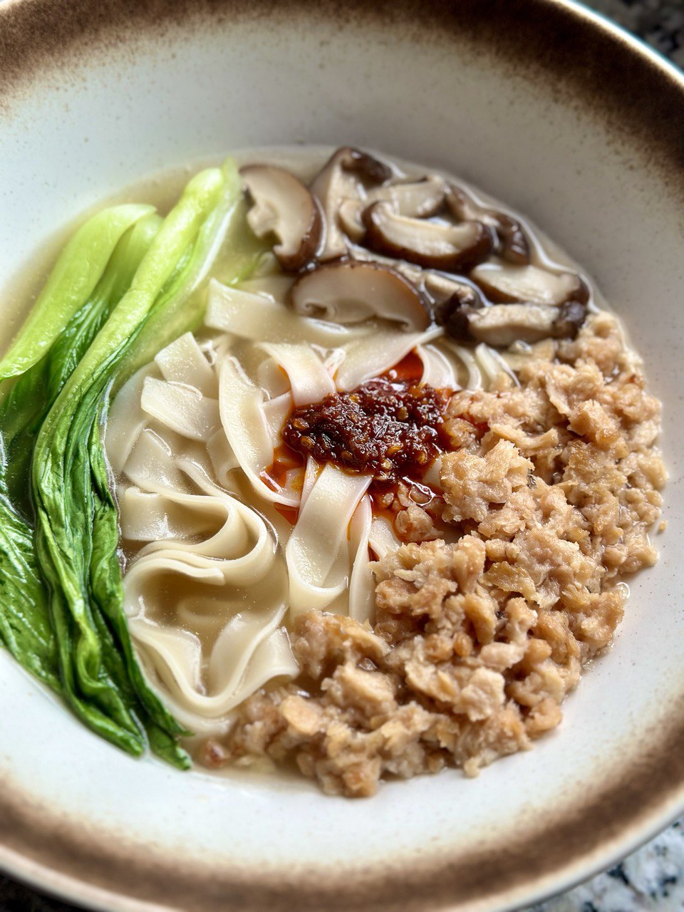 Easy Vegan Ban Mian (Mushroom Broth Noodles)