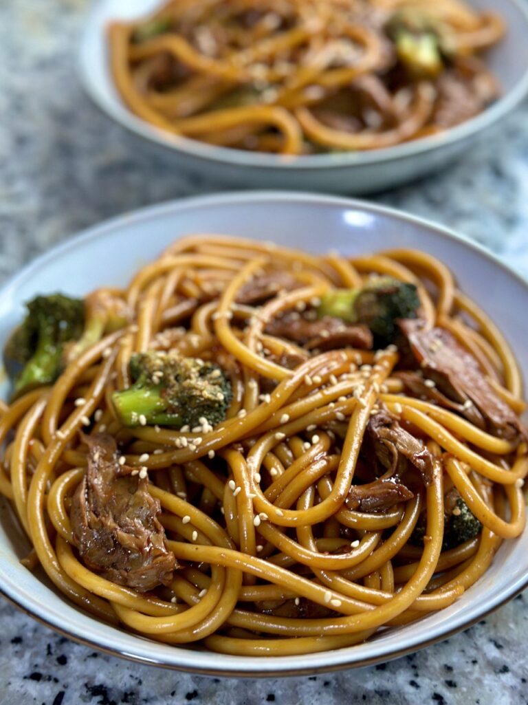 Vegan Beef & Broccoli Spaghetti