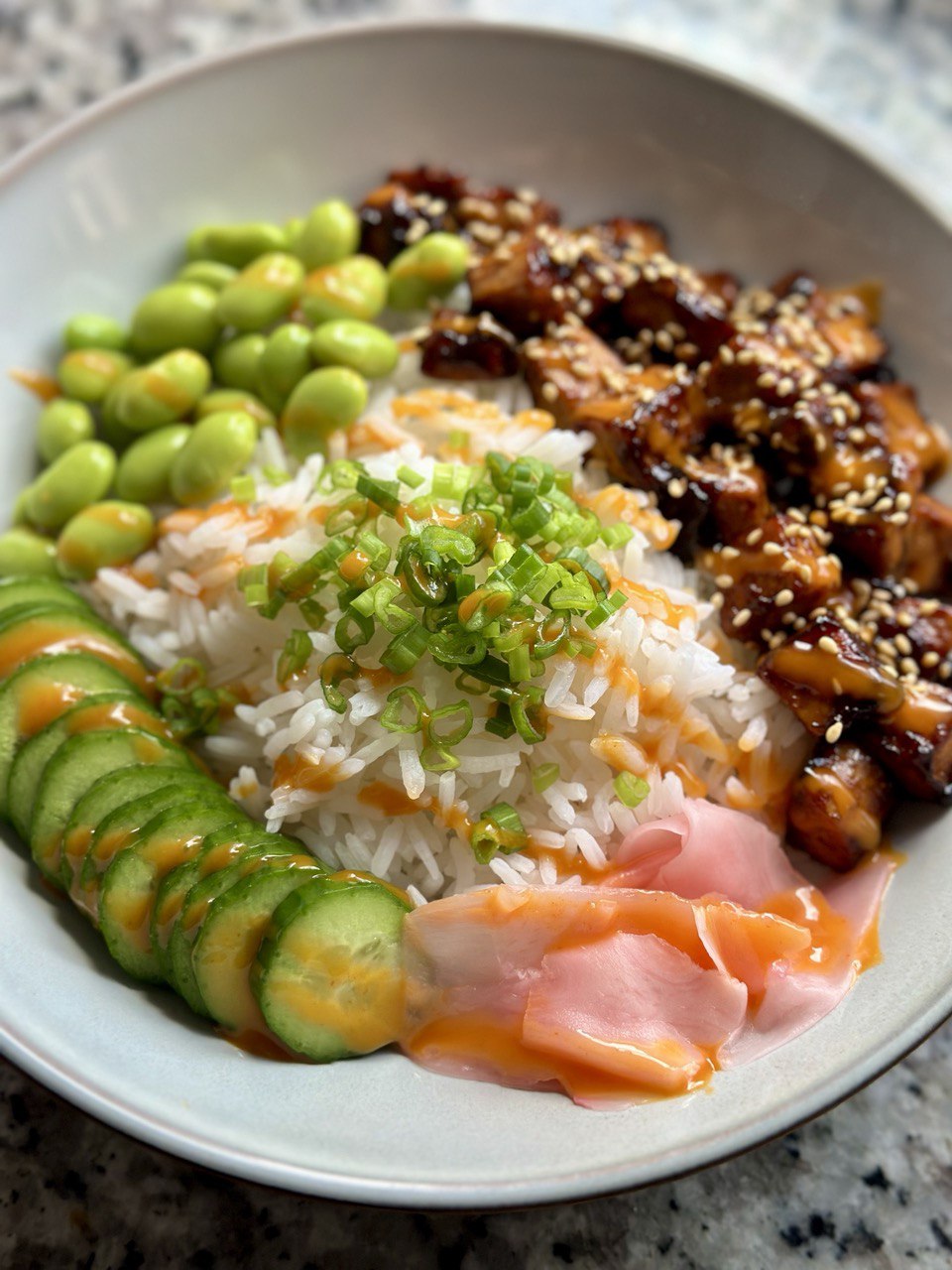Teriyaki Tofu Rice Bowl - Brown Girl Vegan