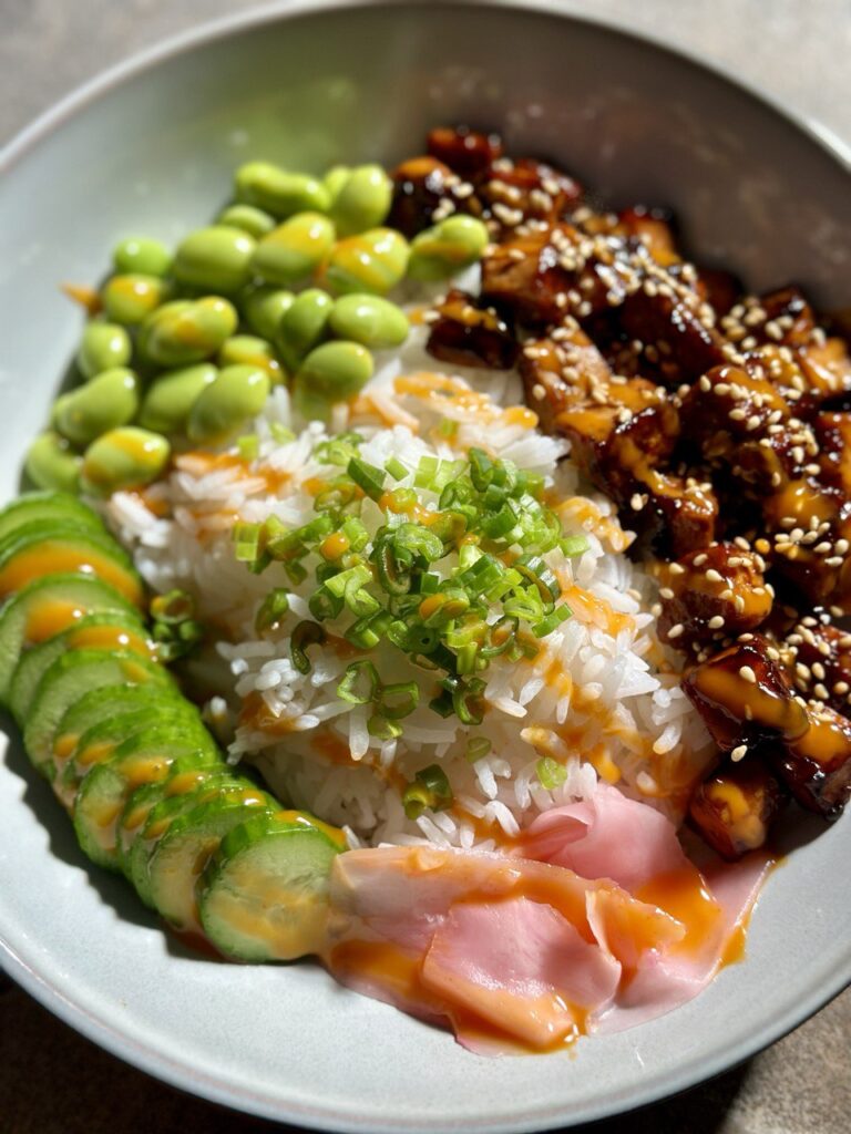 Teriyaki Tofu Rice Bowl