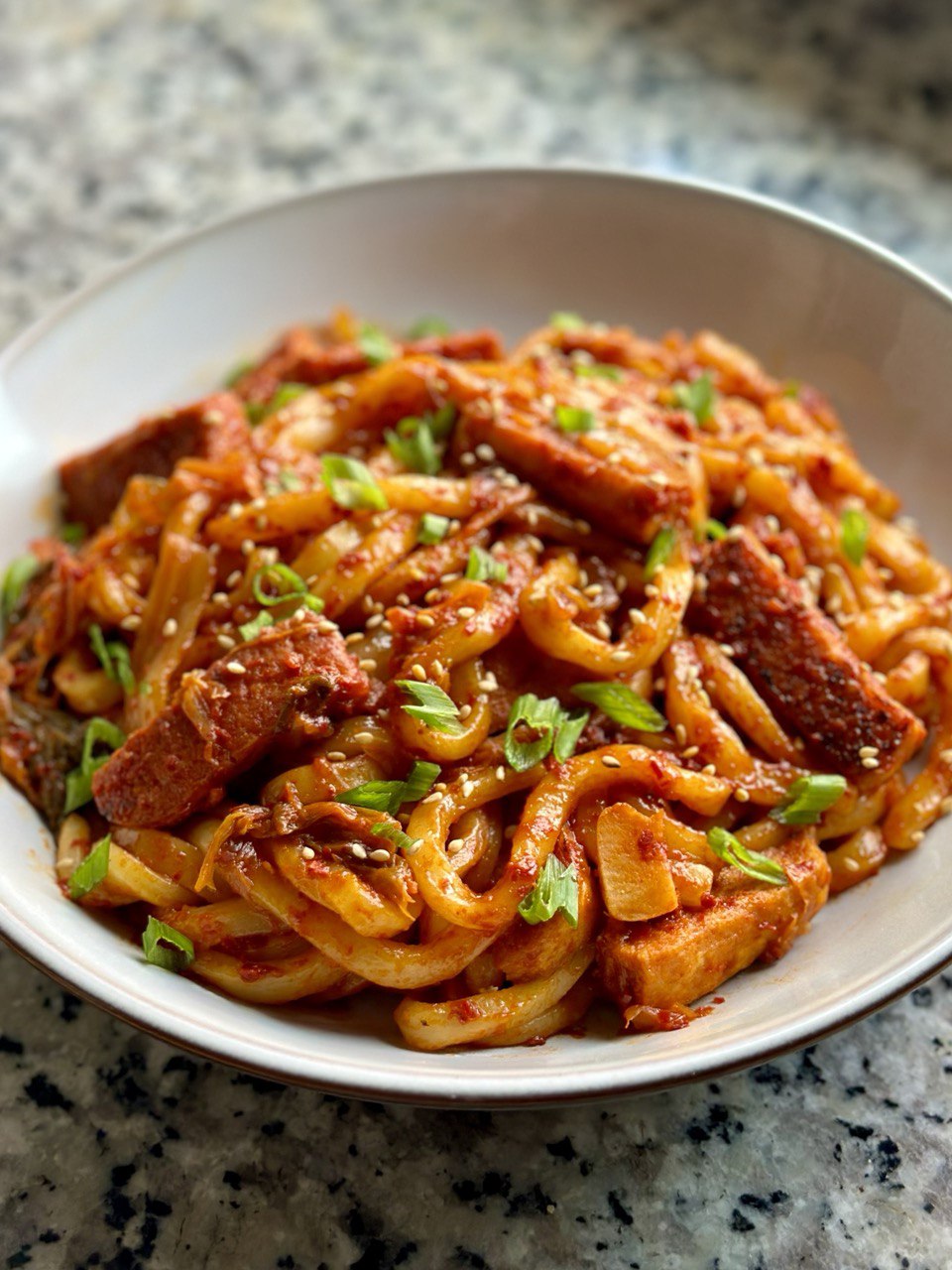 Spicy Kimchi Udon