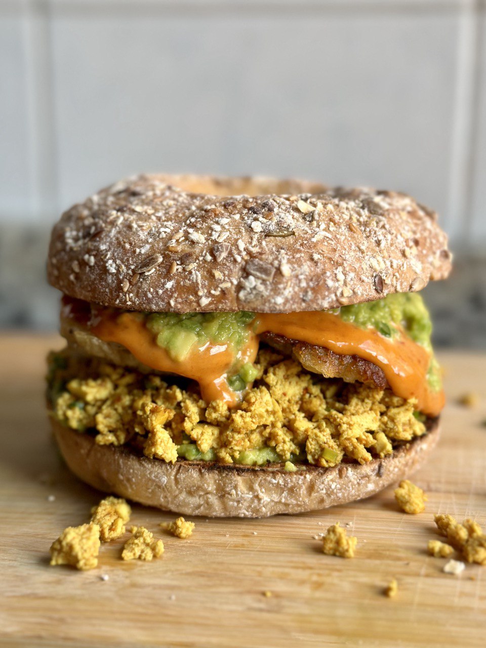 Vegan Breakfast Bagel (High Protein)