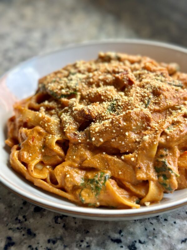 Red Pepper Sundried Tomato Fettuccine