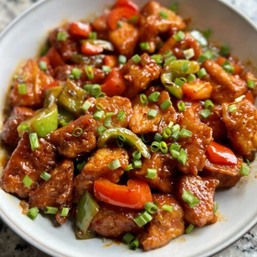 Tofu Manchurian - Brown Girl Vegan