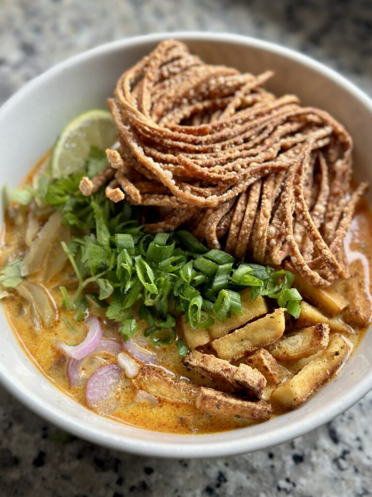 Vegan Khao Soi (Thai Coconut Noodle Soup)