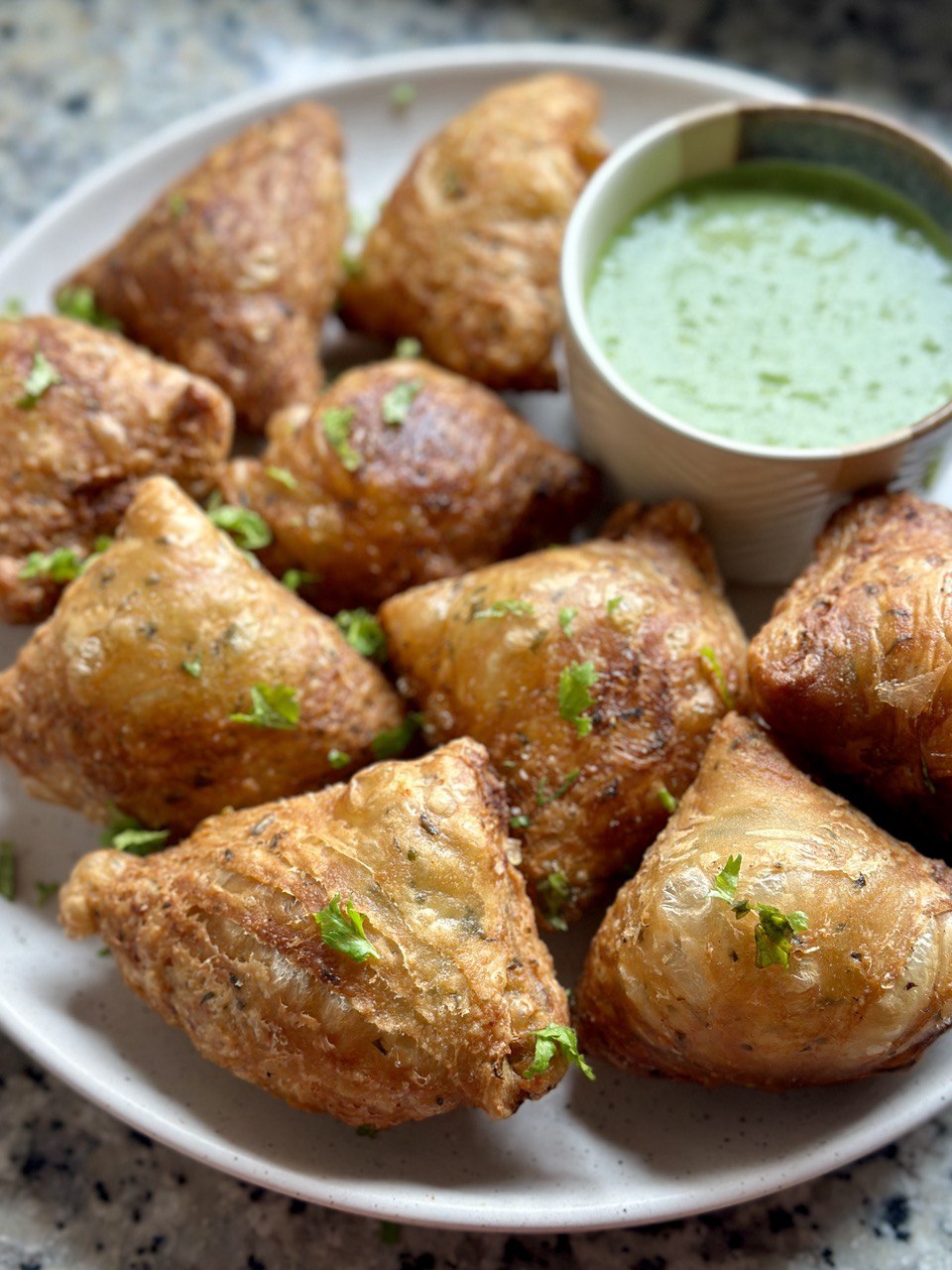 Vegan Butter Chicken Samosas