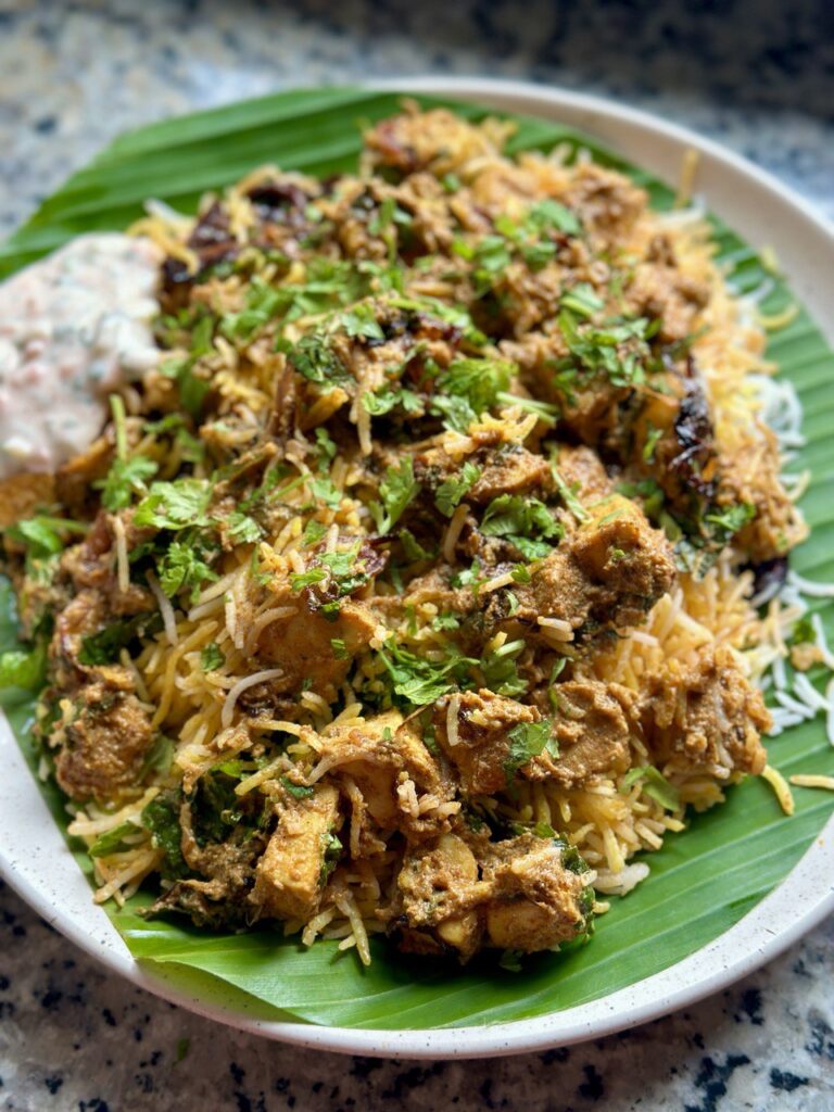 Vegan Bamboo Biryani at Home