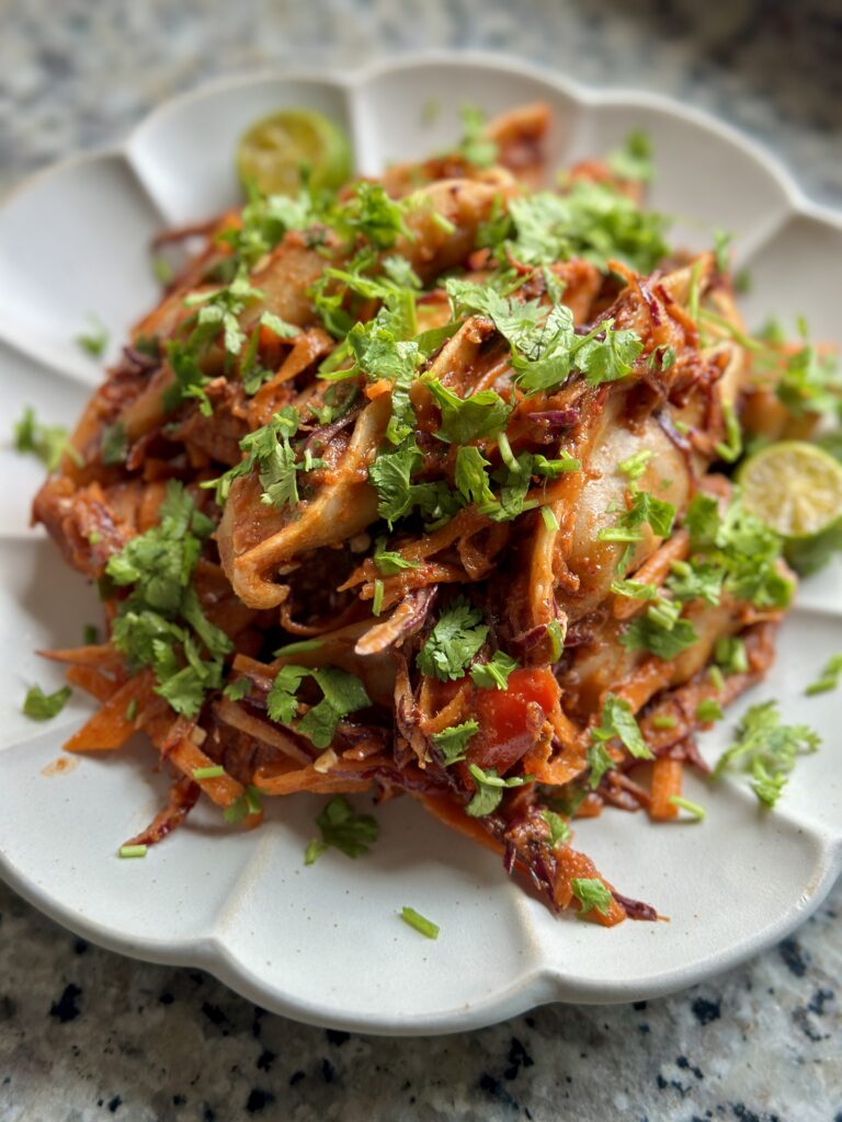 Red Curry Dumpling Salad