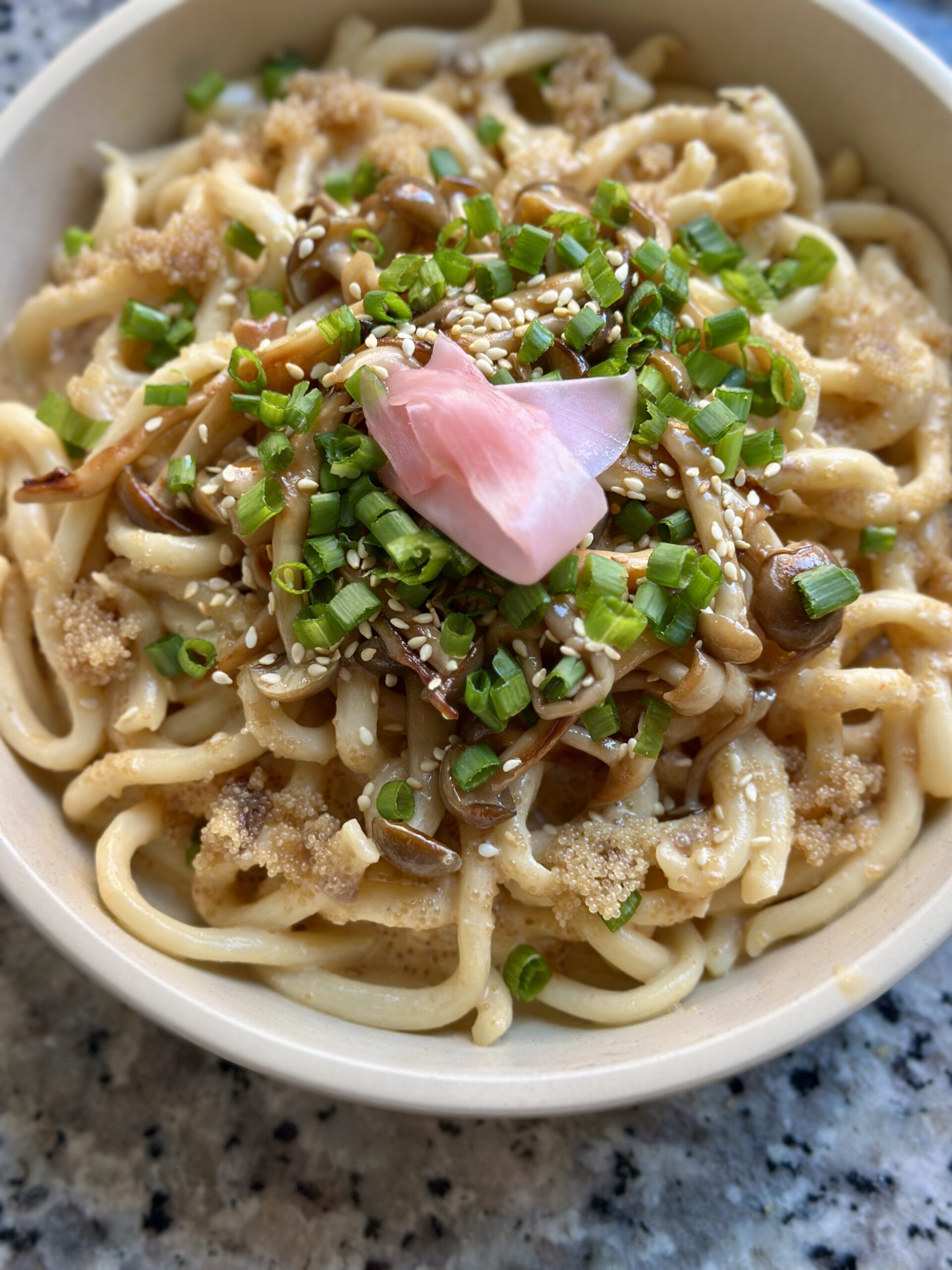 Vegan Mentaiko Udon