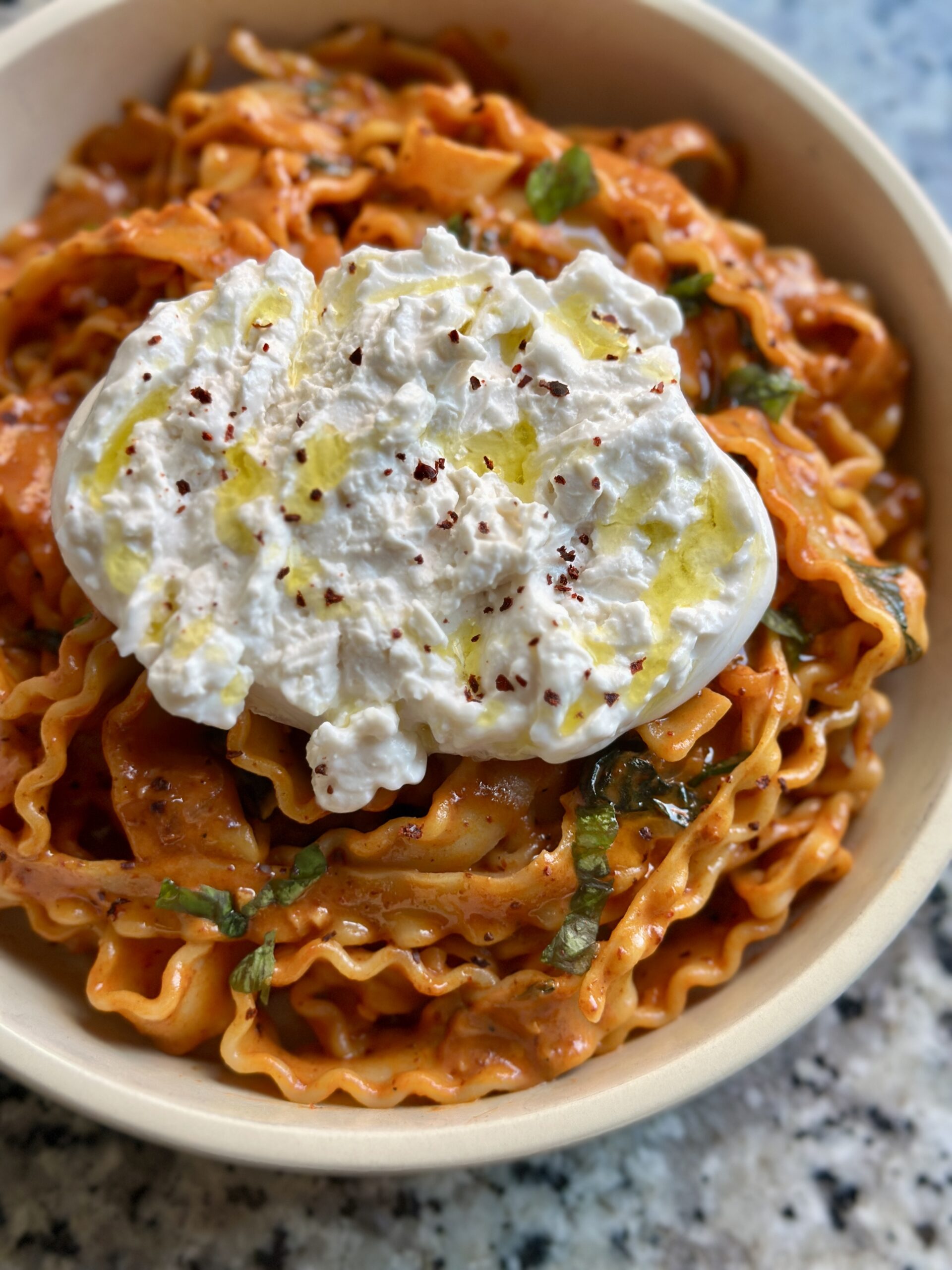 Spicy Gochujang Vodka Pasta