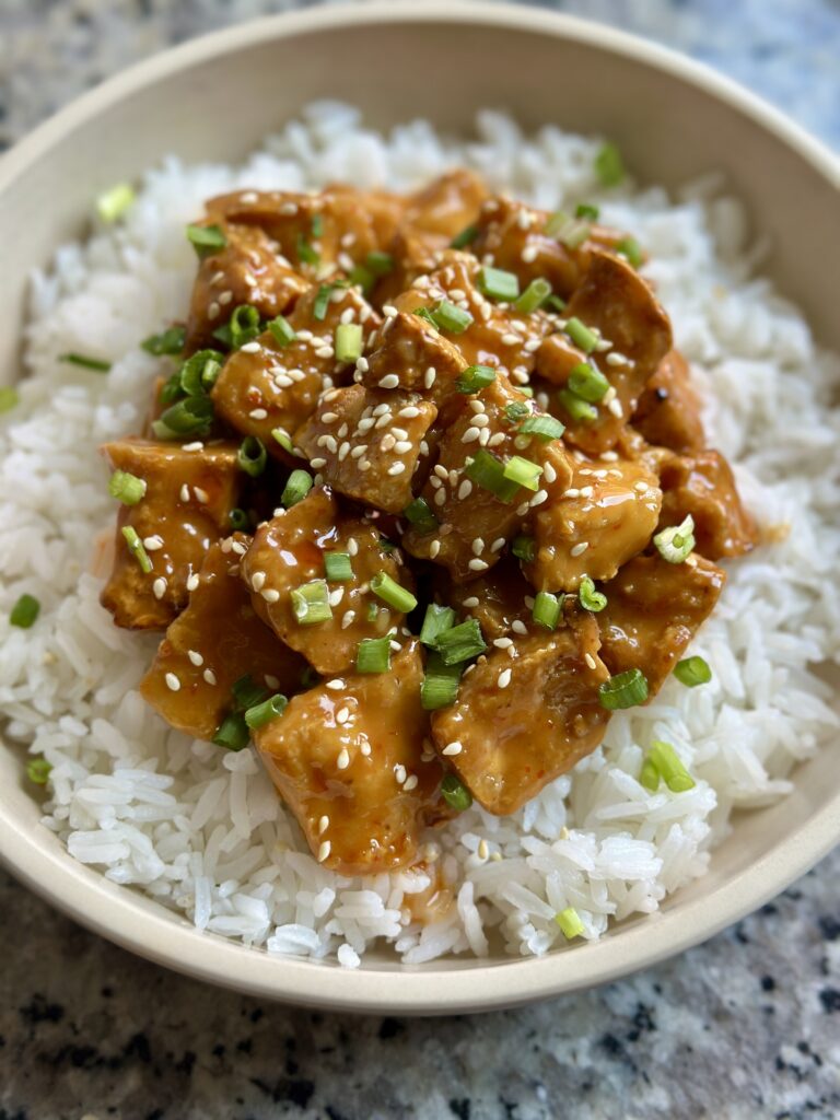 Air Fryer Bang Bang Tofu