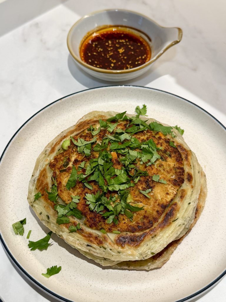 Smashed Dumpling Parathas