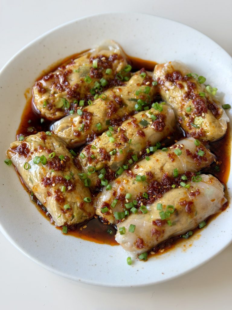 Steamed Dumpling Rice Paper Rolls