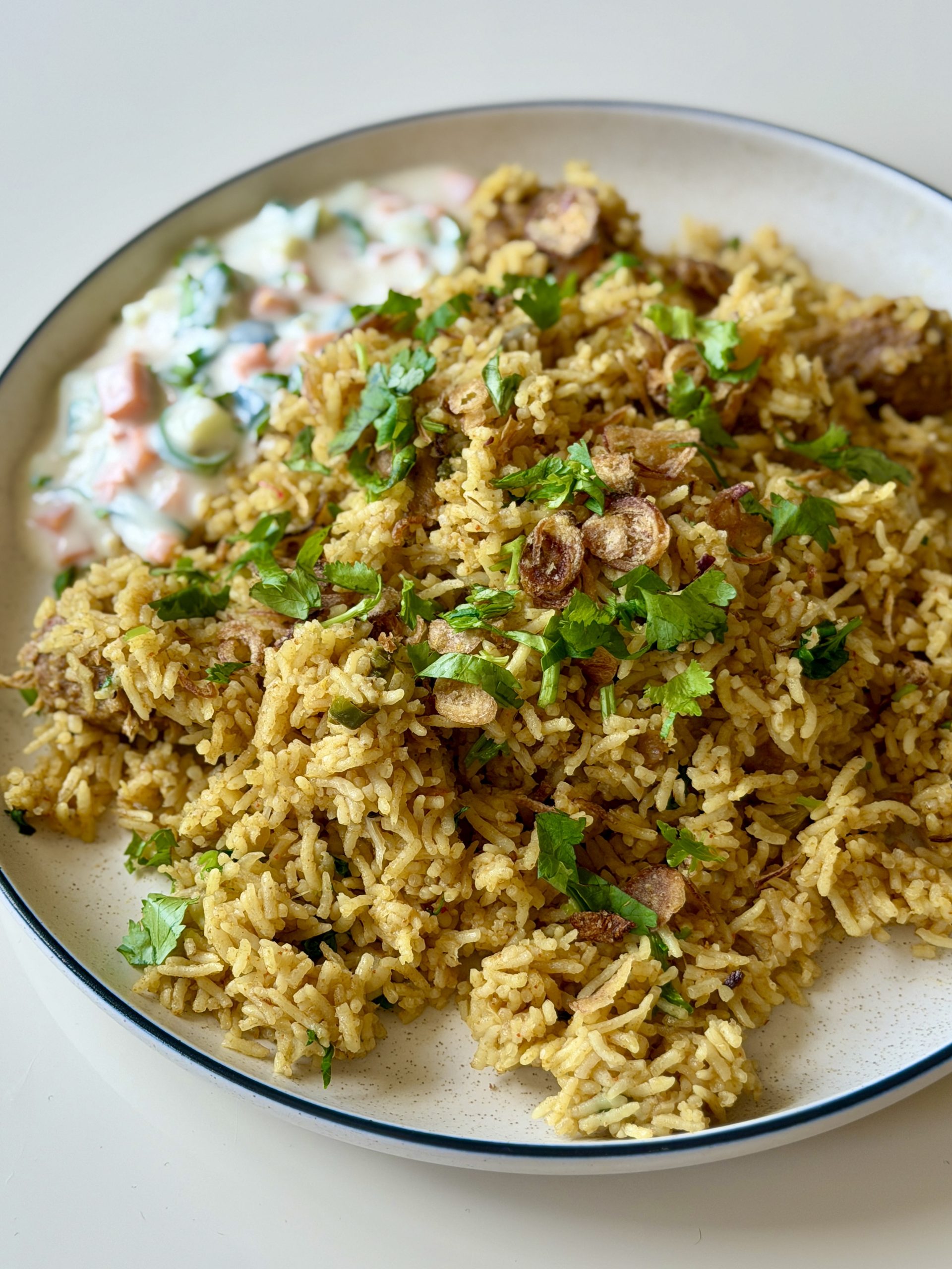 Vegan Mutton Biryani (in a Rice Cooker)
