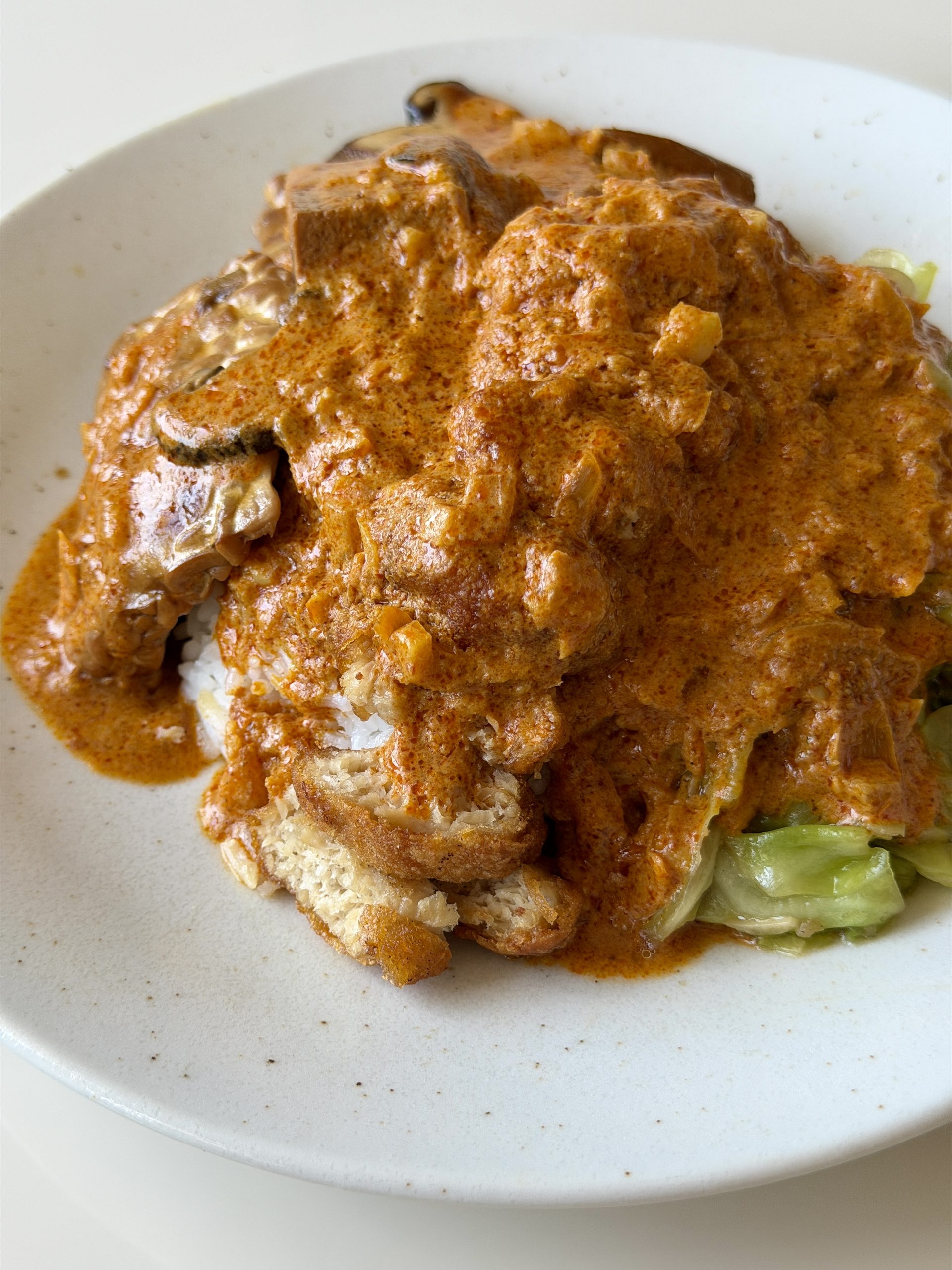 Vegan Scissors Cut Curry Rice (Hainanese Curry Rice)